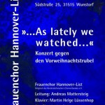 Chorkonzert gegen den Vorweihnachtstrubel in Wunstorf